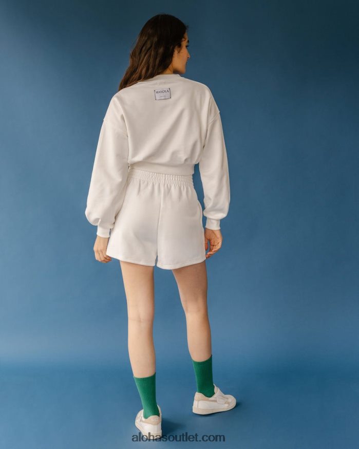 mulheres rocky - shorts de algodão branco Alohas 4P88ZX776