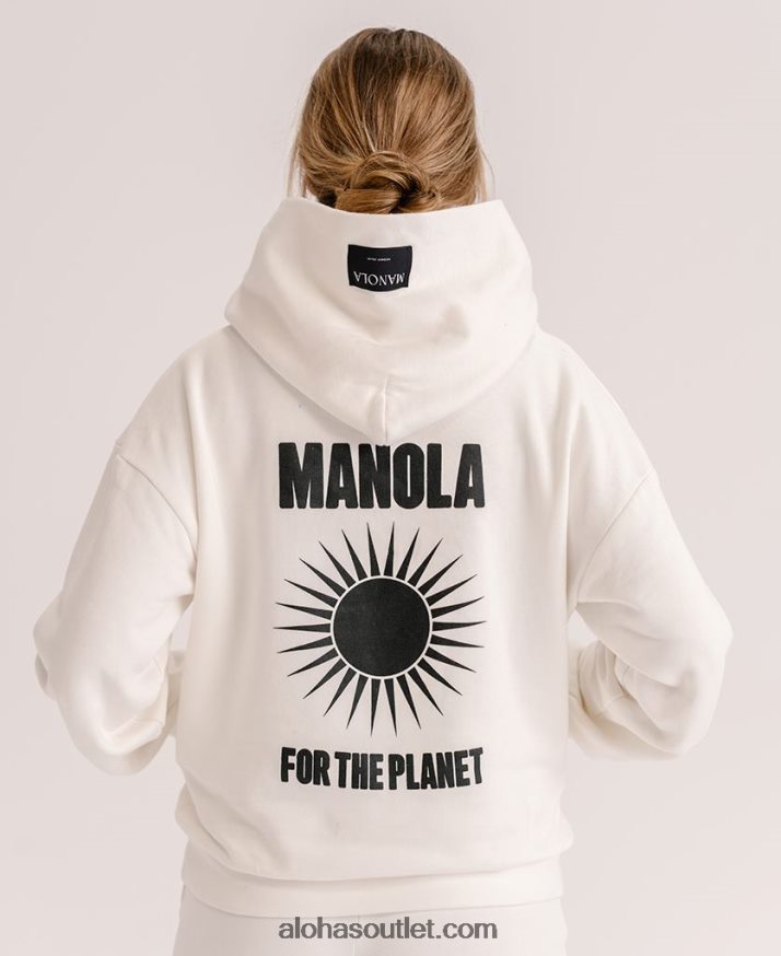 mulheres para o planeta - camisola branca de algodão Alohas 4P88ZX983 coco