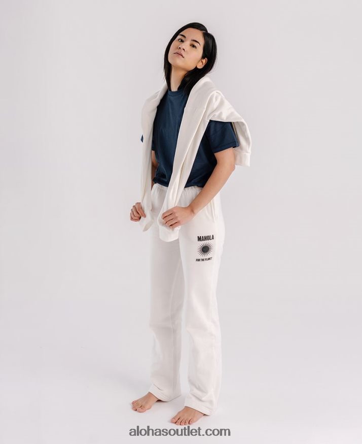 mulheres para o planeta - camisola branca de algodão Alohas 4P88ZX983 coco