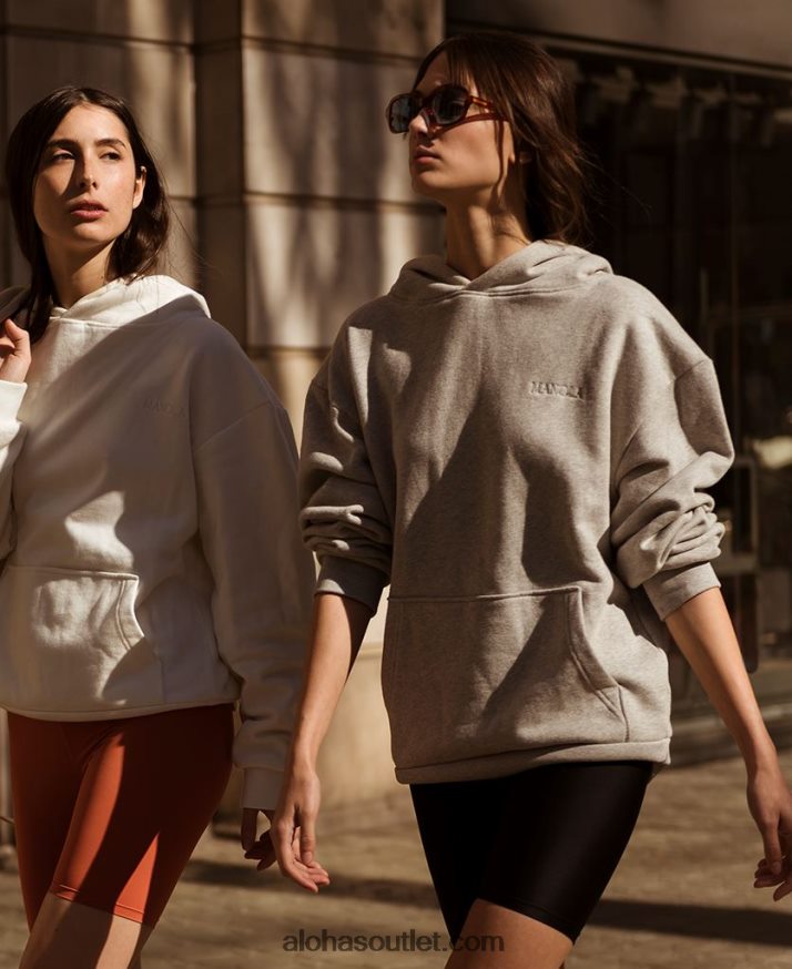 mulheres para o planeta - suéter de algodão cinza Alohas 4P88ZX982 melange cinza