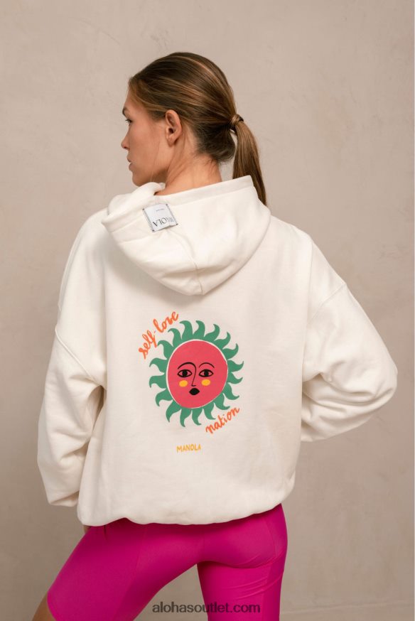 mulheres self love by belã©n - camisola branca de algodão Alohas 4P88ZX981 avorio