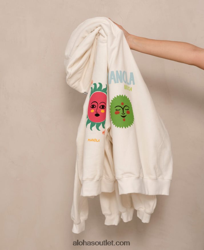 mulheres self love by belã©n - camisola branca de algodão Alohas 4P88ZX981 avorio