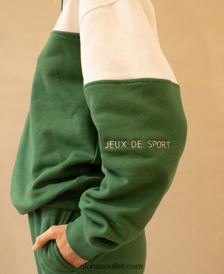 mulheres zip-up - camisola de algodão verde Alohas 4P88ZX984 verde escuro