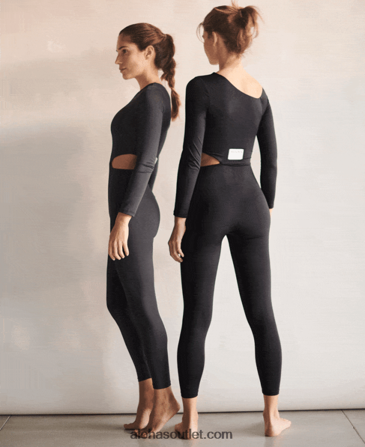 mulheres a bailarina recortada - body preto Alohas 4P88ZX900 preto