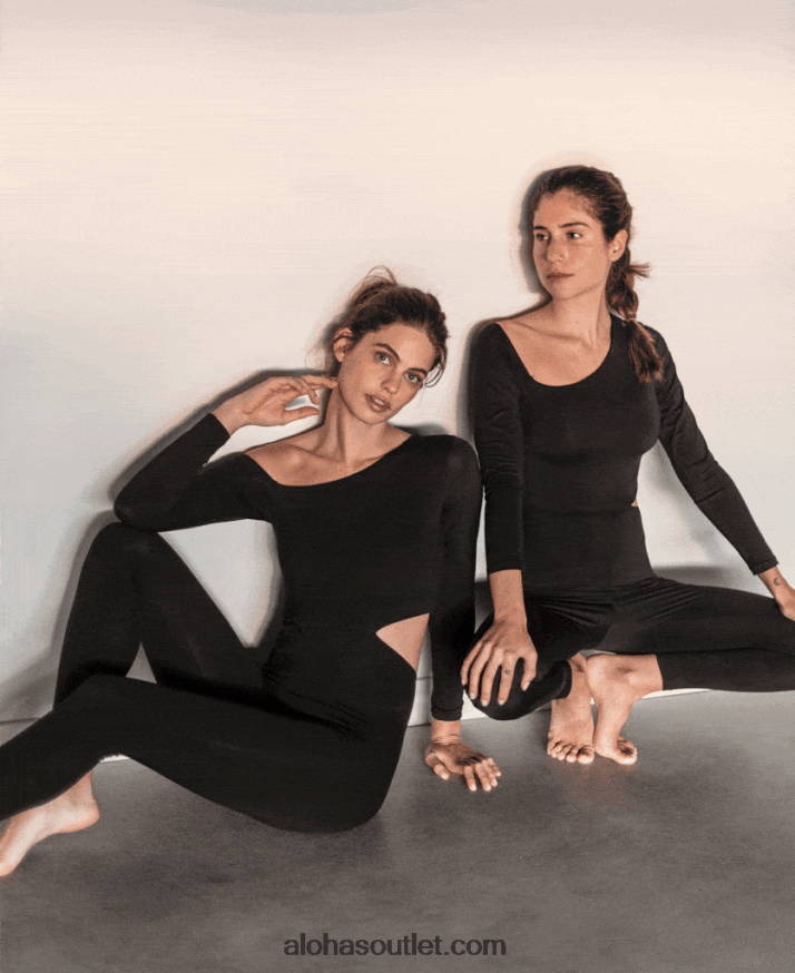 mulheres a bailarina recortada - body preto Alohas 4P88ZX900 preto