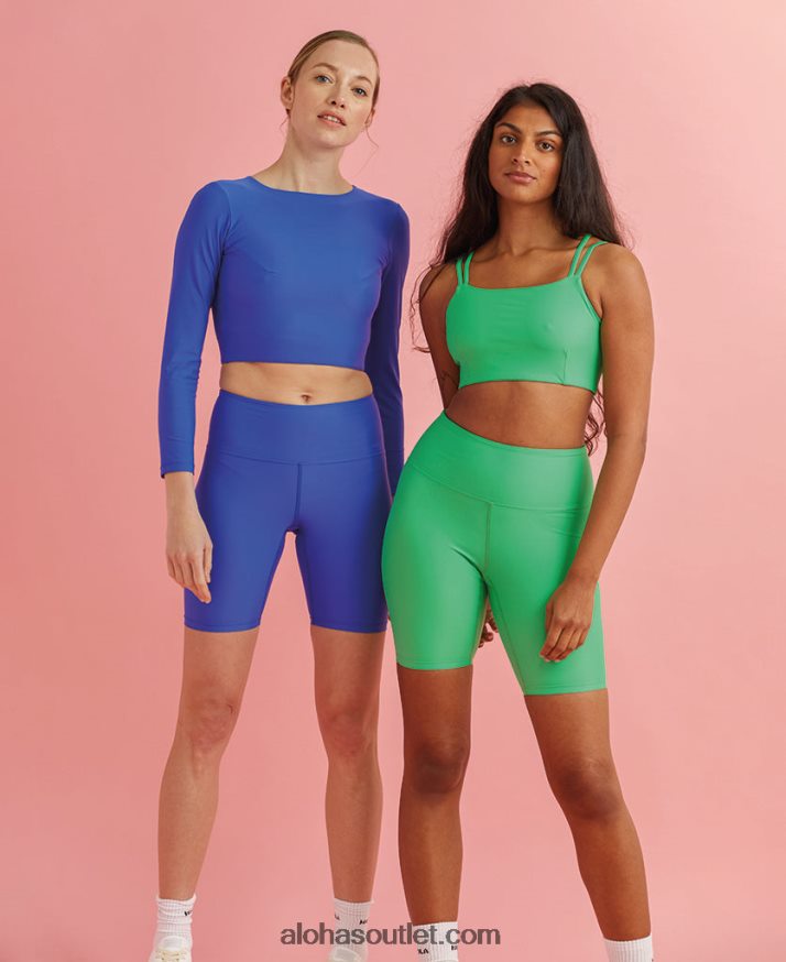 mulheres core - bermuda de ciclismo azul Alohas 4P88ZX647