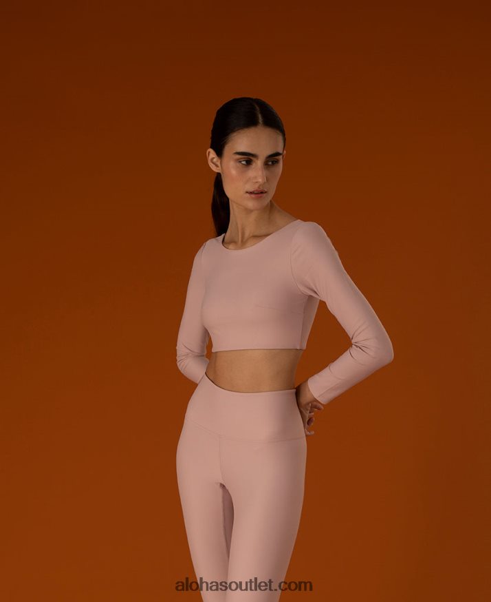 mulheres core - blusa manga longa rosa Alohas 4P88ZX763