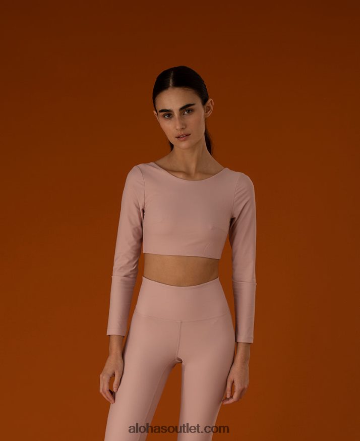 mulheres core - blusa manga longa rosa Alohas 4P88ZX763
