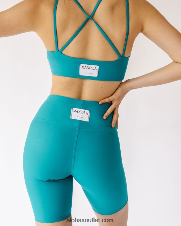 mulheres core - short verde turquesa econyl Alohas 4P88ZX642