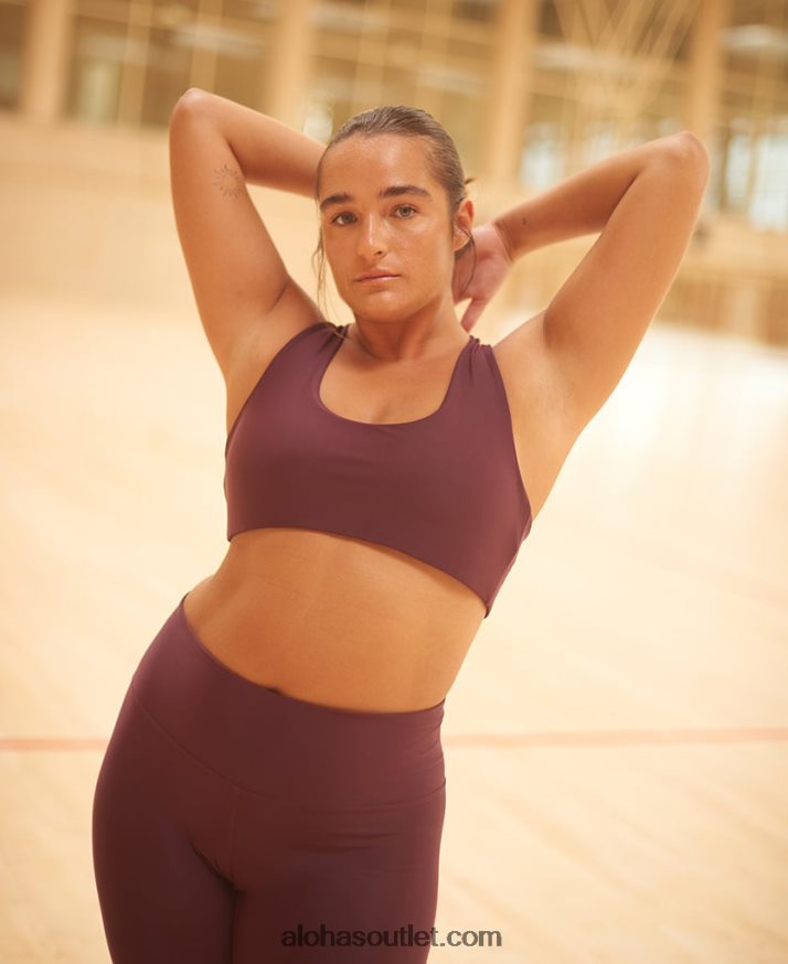mulheres core twist - top econyl roxo Alohas 4P88ZX975