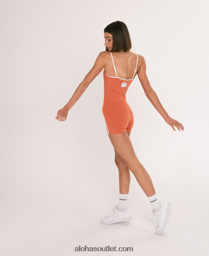 mulheres corpo atlético peito - body vermelho econyl Alohas 4P88ZX976 riad