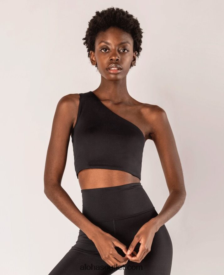 mulheres ombro nu - top econyl preto Alohas 4P88ZX942 preto