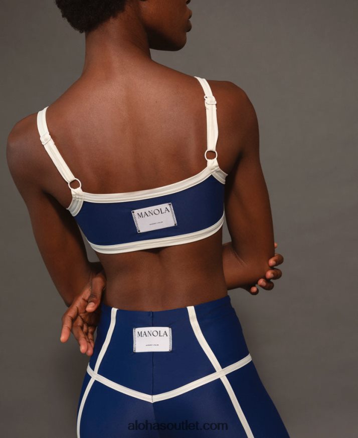 mulheres top ribet - top esportivo azul Alohas 4P88ZX986 eclipse azul