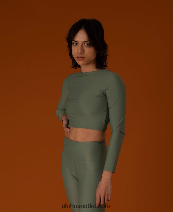 mulheres triângulo central - top econyl verde Alohas 4P88ZX660 exército verde