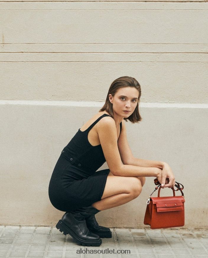 mulheres botões prontos - vestido de malha preto Alohas 4P88ZX860 preto