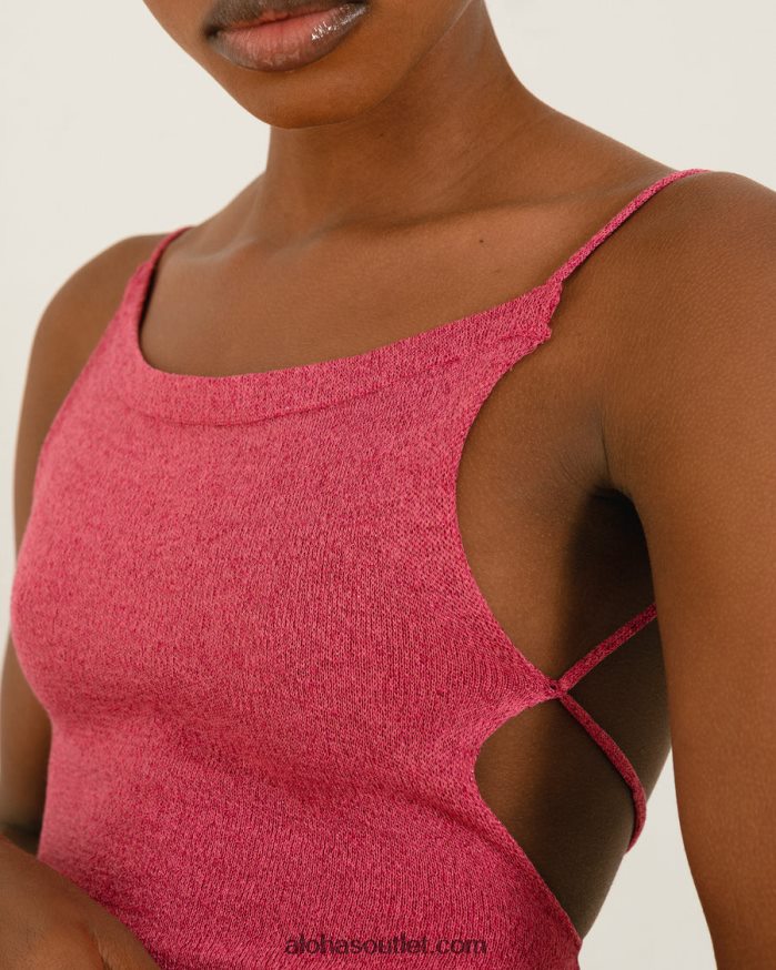 mulheres campbell glim - vestido de malha rosa Alohas 4P88ZX631 brilho magenta