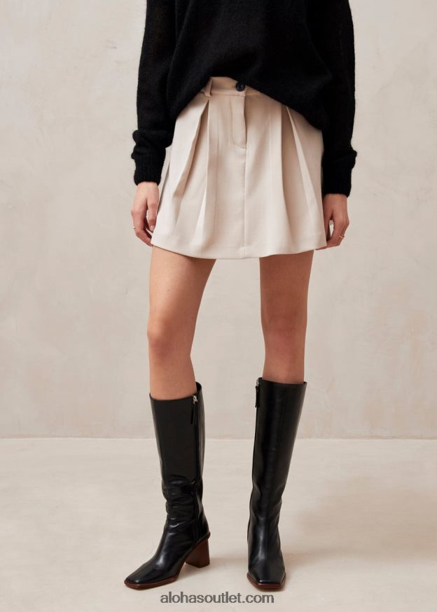 mulheres carline - mini saia bege Alohas 4P88ZX638 bege
