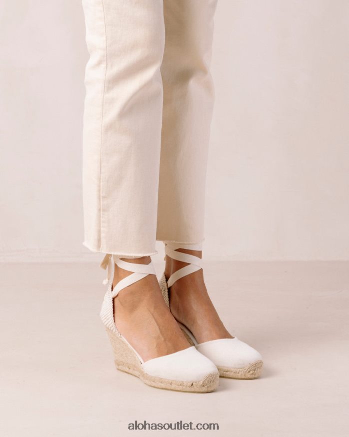 mulheres clara by day - alpargatas de lona branca Alohas 4P88ZX436 trigo bege