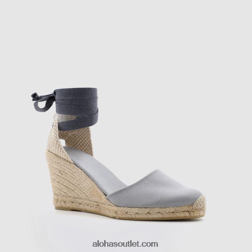 mulheres clara by day - alpargatas de lona cinza Alohas 4P88ZX437 cinza