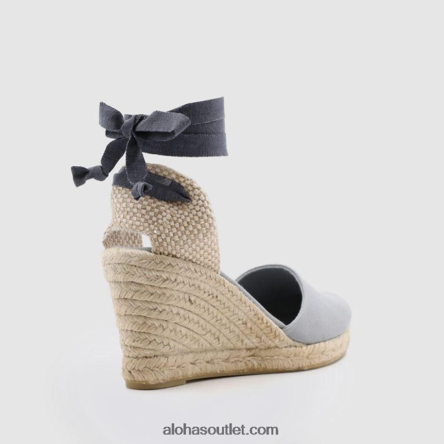 mulheres clara by day - alpargatas de lona cinza Alohas 4P88ZX437 cinza