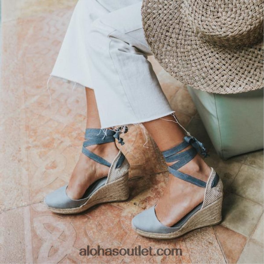 mulheres clara by day - alpargatas de lona cinza Alohas 4P88ZX437 cinza