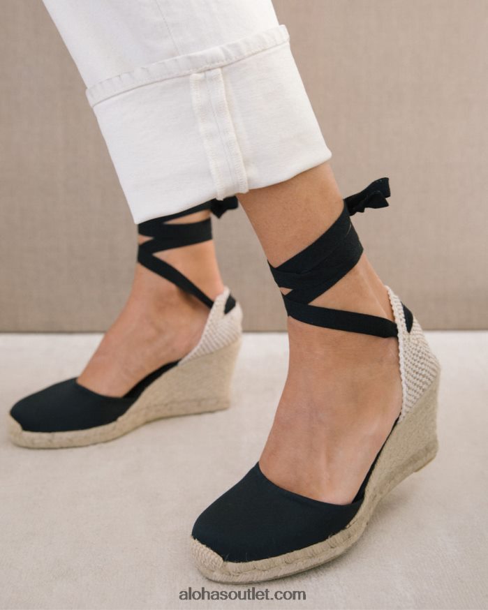 mulheres clara by day - alpercatas em lona preta Alohas 4P88ZX438 preto