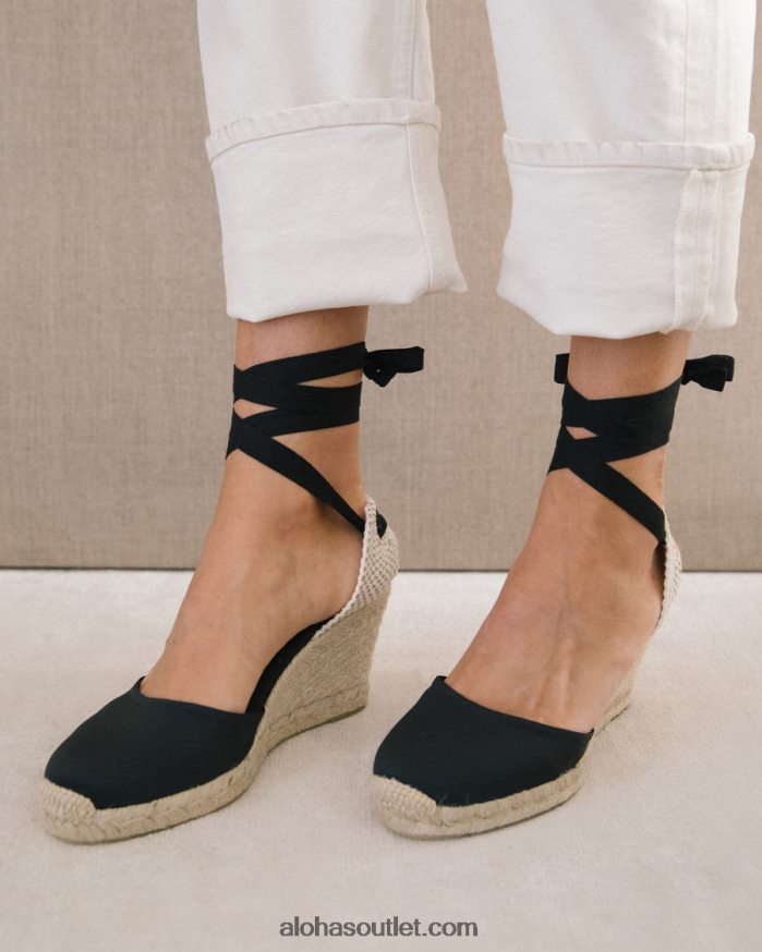 mulheres clara by day - alpercatas em lona preta Alohas 4P88ZX438 preto