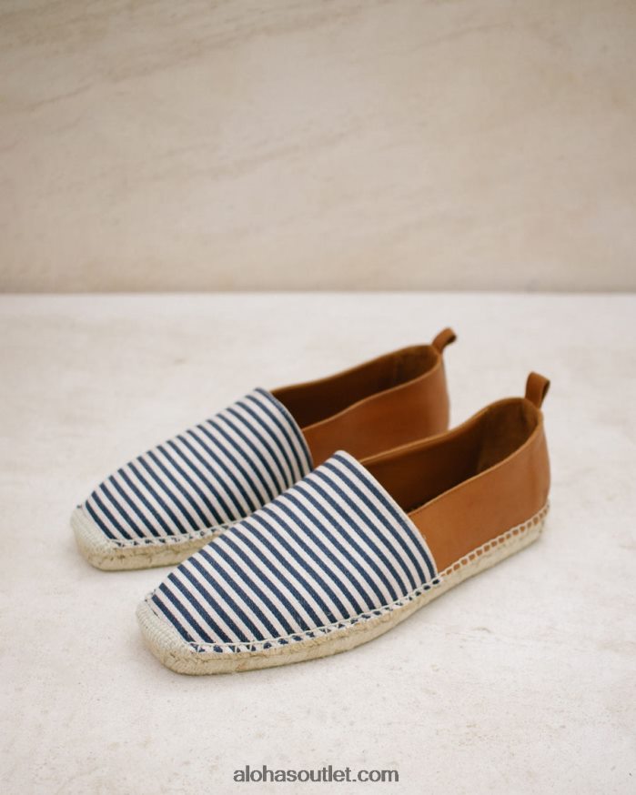 mulheres naval - alpargatas de couro azul Alohas 4P88ZX571