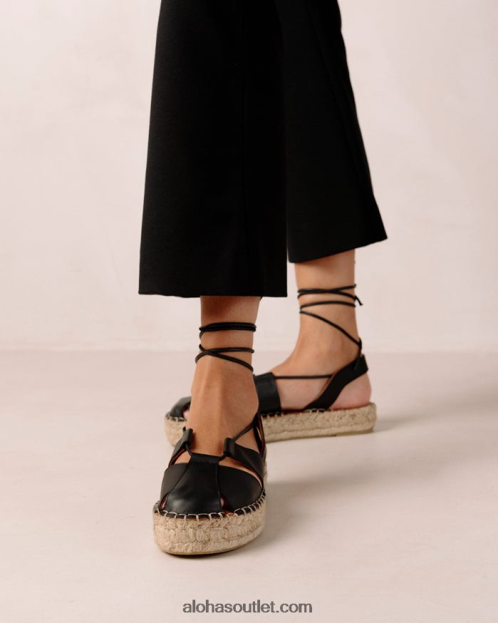 mulheres raízes - alpargatas pretas Alohas 4P88ZX594 preto