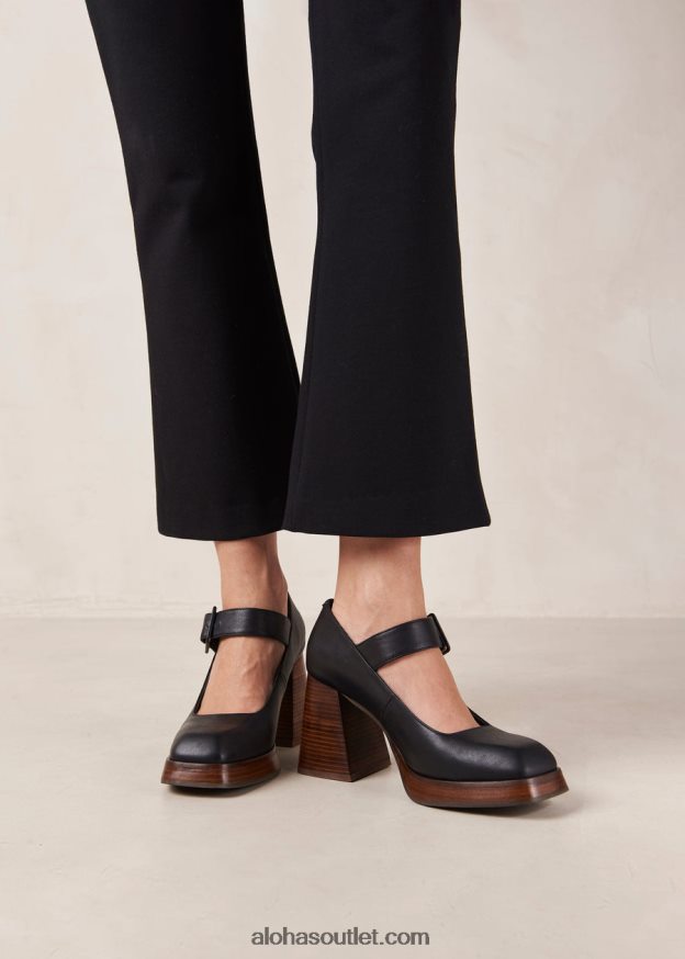 mulheres oregon - scarpins de couro preto Alohas 4P88ZX285 preto