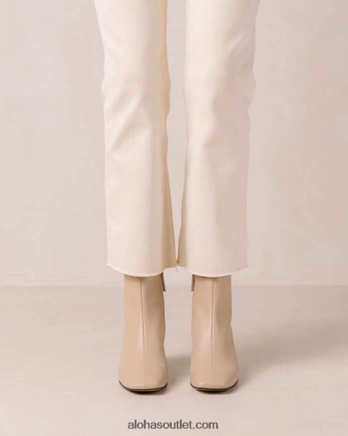mulheres aquarela - botas de couro vegan bege Alohas 4P88ZX134 tahini bege