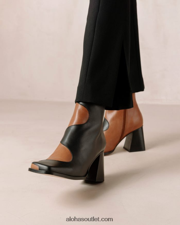 mulheres blair - botas de couro pretas e marrons Alohas 4P88ZX8 camelo preto