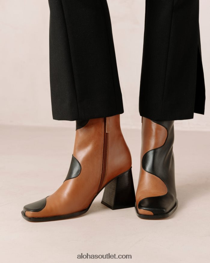 mulheres blair - botas de couro pretas e marrons Alohas 4P88ZX8 camelo preto
