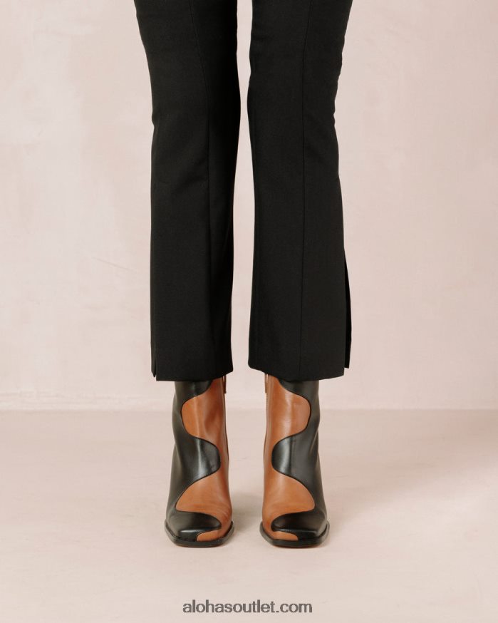 mulheres blair - botas de couro pretas e marrons Alohas 4P88ZX8 camelo preto
