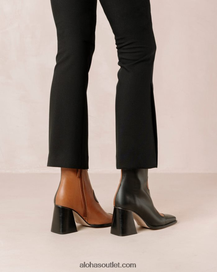 mulheres blair - botas de couro pretas e marrons Alohas 4P88ZX8 camelo preto