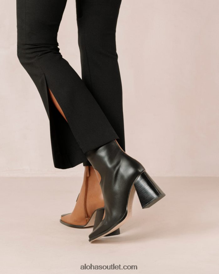 mulheres blair - botas de couro pretas e marrons Alohas 4P88ZX8 camelo preto