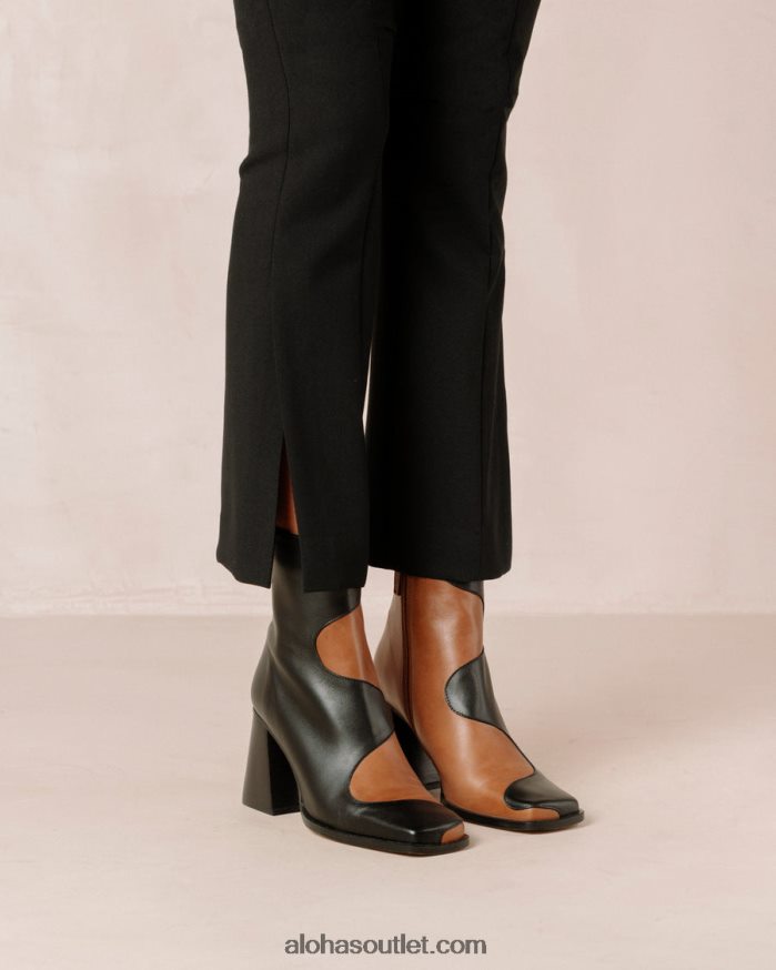 mulheres blair - botas de couro pretas e marrons Alohas 4P88ZX8 camelo preto