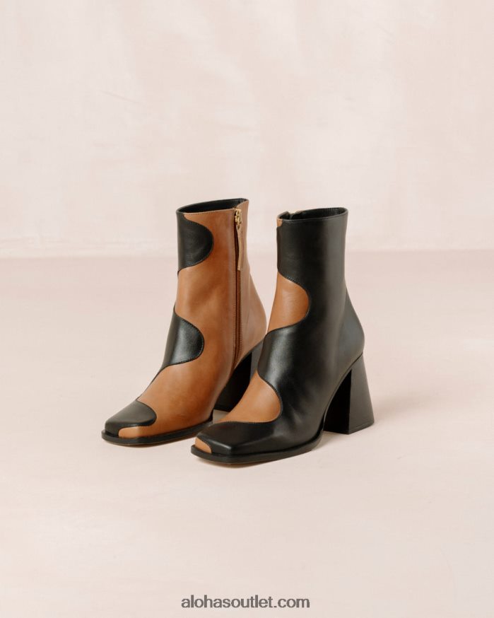 mulheres blair - botas de couro pretas e marrons Alohas 4P88ZX8 camelo preto