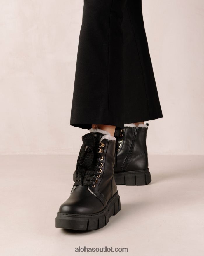 mulheres can can - botas de couro preto Alohas 4P88ZX58 preto
