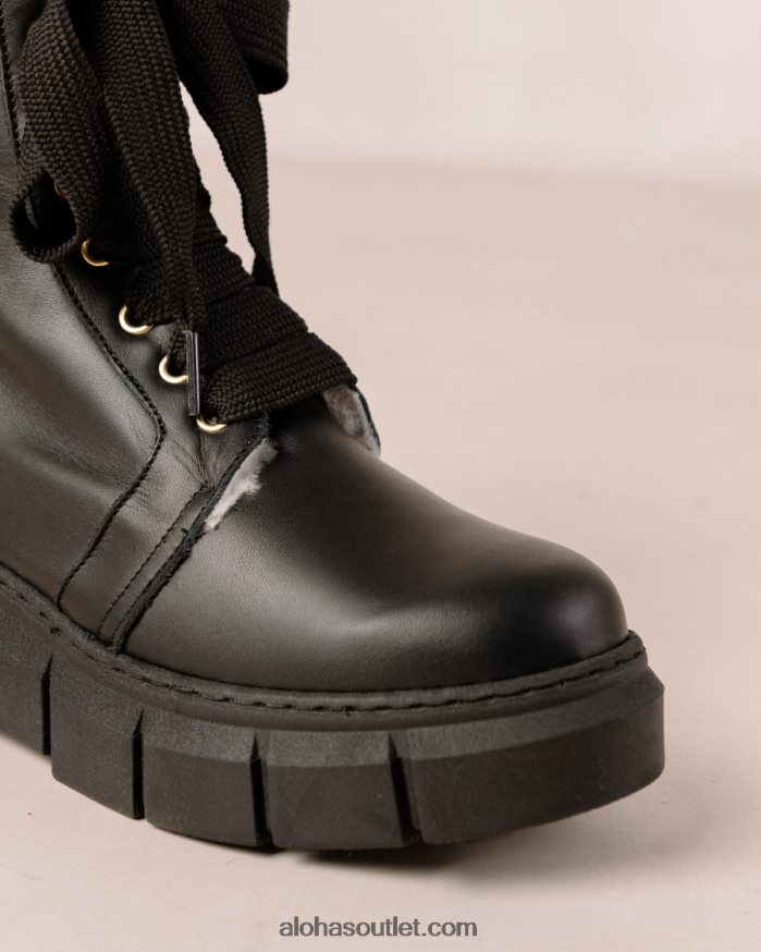 mulheres can can - botas de couro preto Alohas 4P88ZX58 preto