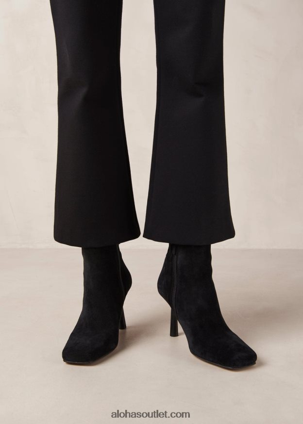 mulheres frappã© - botas pretas de camurça Alohas 4P88ZX574 preto