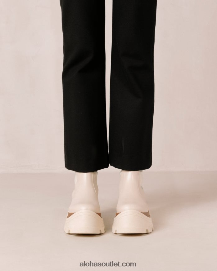mulheres phoenix marcona - botas de couro branco Alohas 4P88ZX577 creme marcona