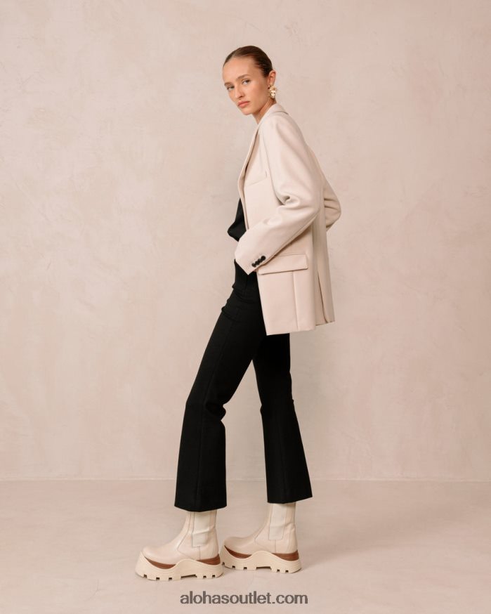 mulheres phoenix marcona - botas de couro branco Alohas 4P88ZX577 creme marcona