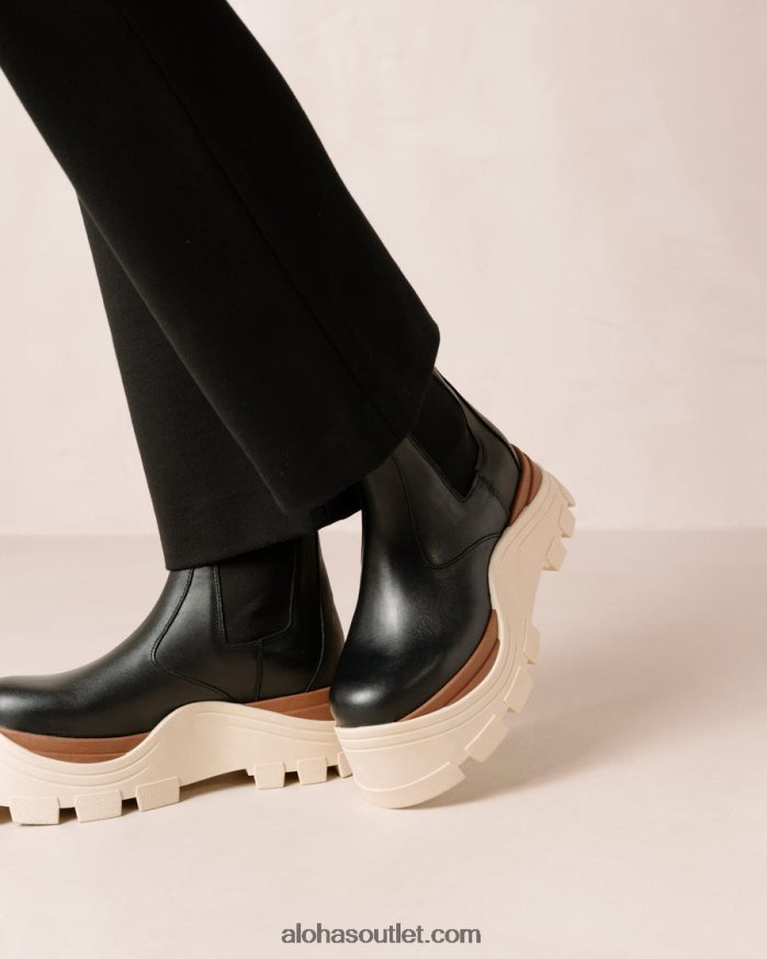 mulheres phoenix marcona - botas pretas de couro Alohas 4P88ZX578 marcona preta