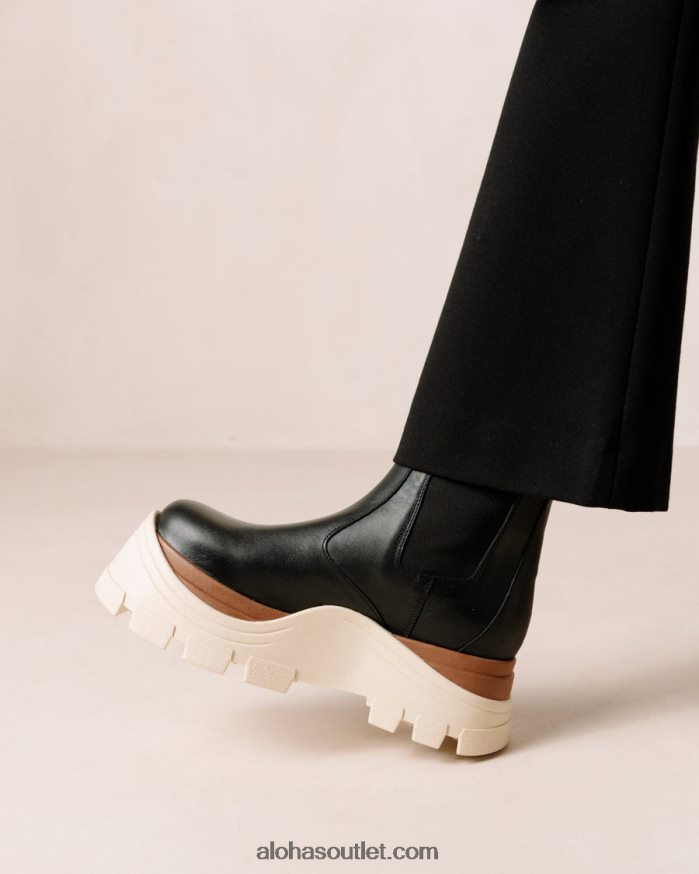 mulheres phoenix marcona - botas pretas de couro Alohas 4P88ZX578 marcona preta