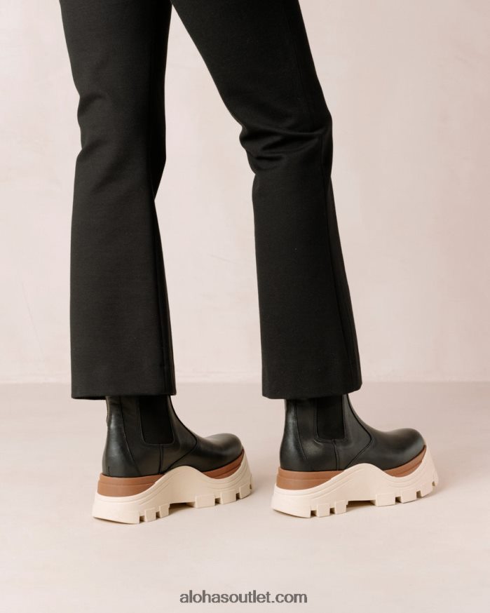 mulheres phoenix marcona - botas pretas de couro Alohas 4P88ZX578 marcona preta