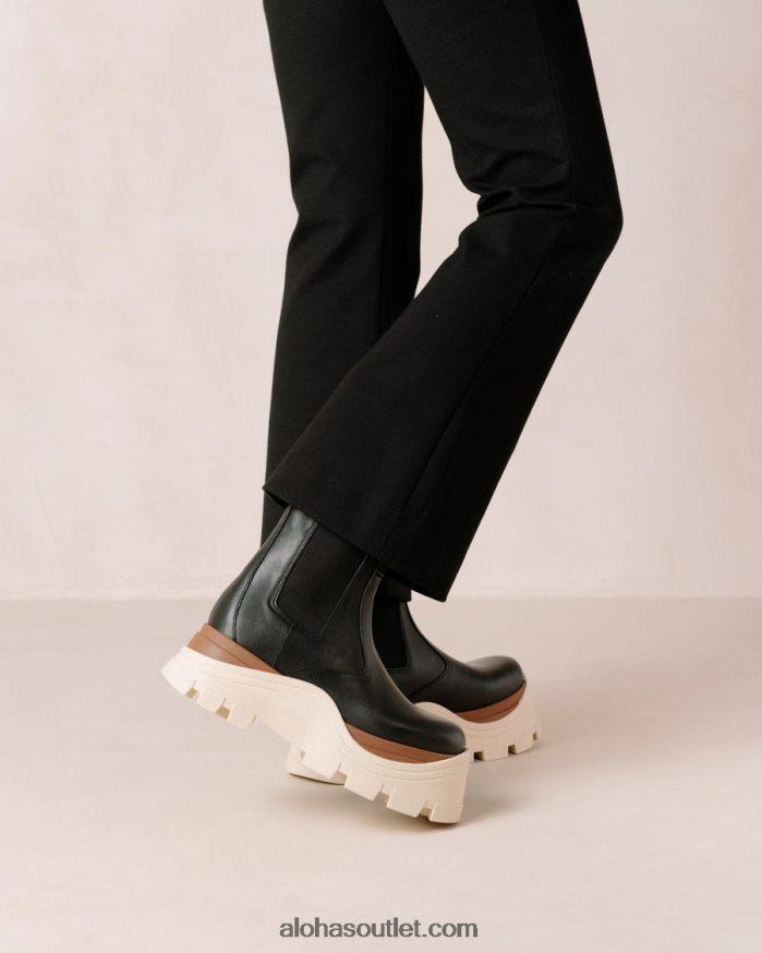 mulheres phoenix marcona - botas pretas de couro Alohas 4P88ZX578 marcona preta
