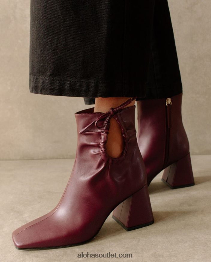 mulheres pigmento - botas roxas de couro vegano Alohas 4P88ZX318 beterraba