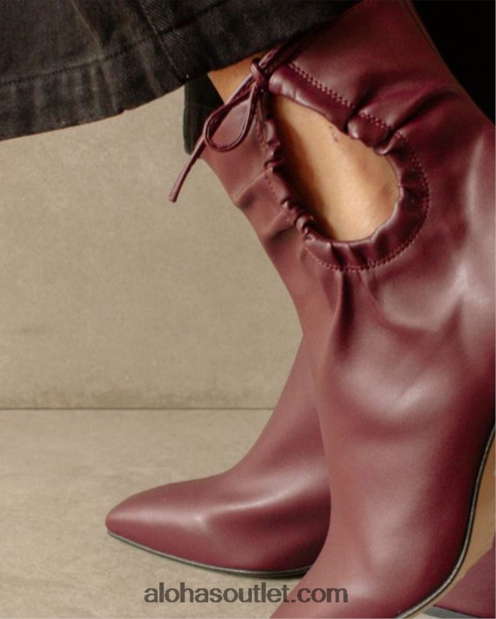 mulheres pigmento - botas roxas de couro vegano Alohas 4P88ZX318 beterraba