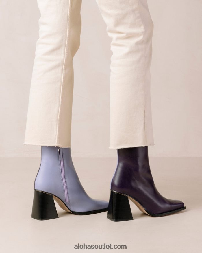 mulheres south bicolor - bota de couro roxo e lilás Alohas 4P88ZX150 lilás bicolor
